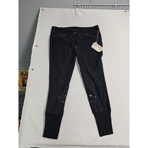 Equine Couture Womens 34 Equestrian Horse Riding Black Breeches New